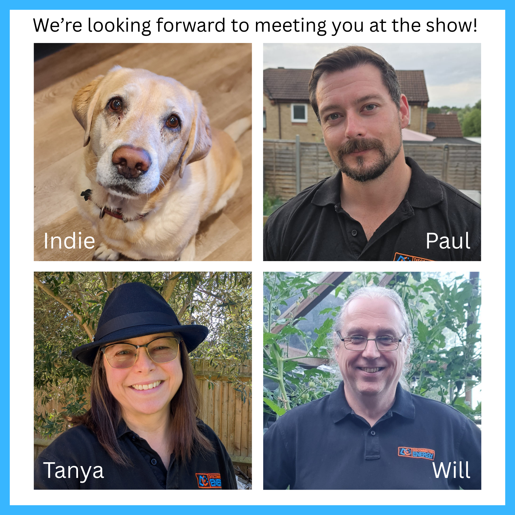 Meet the Disconnected Energy Autumn Show team